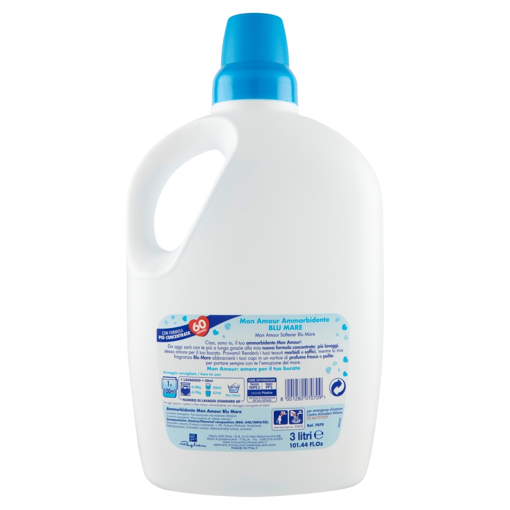 Mon Amour Blu Mare Ammorbidente 3 litri